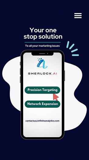 Sherlock AI is your one-stop solution to all your marketing woes - be it precision target marketing or even network expansion.Just think of Sherlock AI as an intelligent layer to your existing FB & Google ads which makes your campaigns razor-sharp by reaching out to high-intent audiences thereby reducing your CAC by up to 75%!#ai #SherlockAI #marketing #targeting #people #customers #consumers #business #growth #cac #ia4ai #ai4ia #digitalmarketing #brand #shop #store