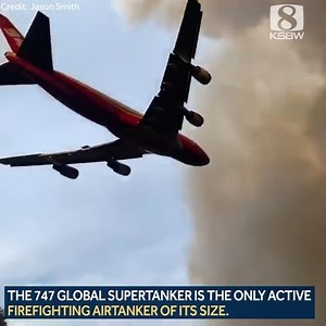 The Global Supertanker is the strongest aerial tool firefighters can use. It made its presence known at the River Fire yesterday. | KSBW TV Action News 8