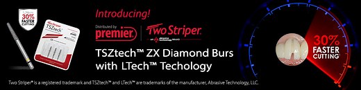 Two Striper® Ultra-Premium Diamond Burs