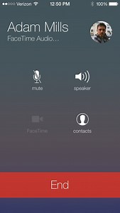 iOS 7 FaceTime Audio Sample Call (Video)