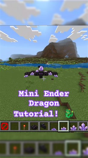 Mini Ender Dragon Tutorial! 🐉 #viral