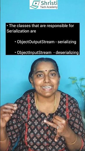 Java Interview Questions - 112 Explain Serialization #shristitechacademy java