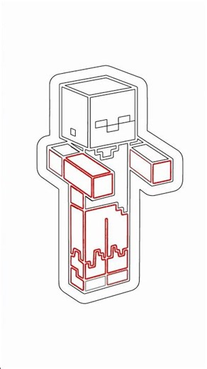 Easy Minecraft Zombie Drawing Tutorial for Beginners! with Chillify