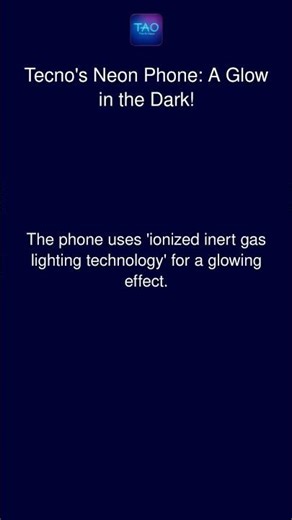Tecno's Neon Phone: A Glow in the Dark!