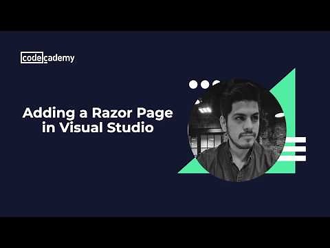 Adding a Razor Page in Visual Studio