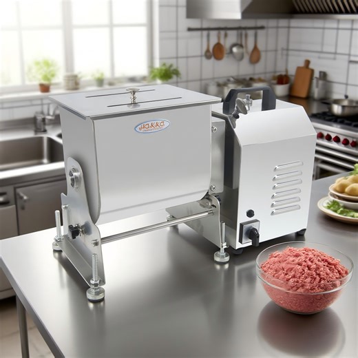 Hakka 7.5L/15lb Tilt Tank Electric Meat Mixer, 300W Stainless Steel Co