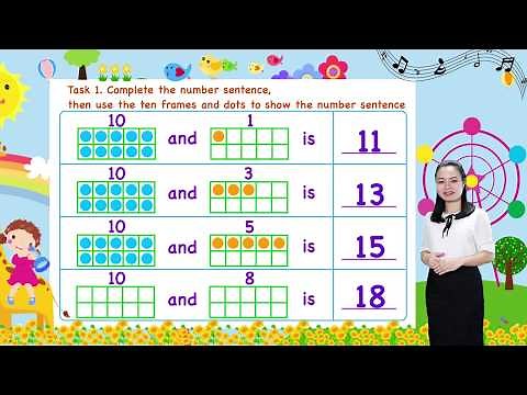 Math For Kids - Lesson 19. Composing Teen Numbers for kids | Kindergarten