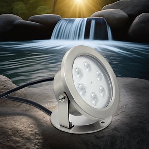Xyh Outdoor IP68 Waterproof Submersible Waterfall RGB Fountain LED Underwater Pool Light