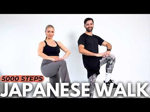 Japanese Walking Workout | 5000 Steps at Home | Fat Burning Indoor Walking Workout