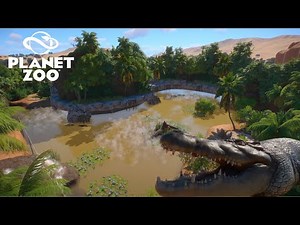 This is how I build a Crocodile habitat with a Water viewing Tunnel in Planet Zoo (PS5)
