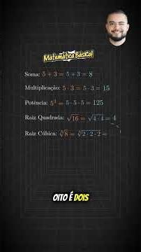 MATEMÁTICA BÁSICA! #matematica #enem #vestibular #dicas