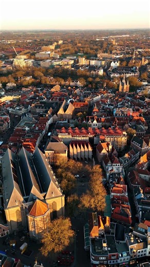 Spring vibes in Zwolle #zwolle #drone #travel #netherlands #overijssel #zwollecity #sunset #spring