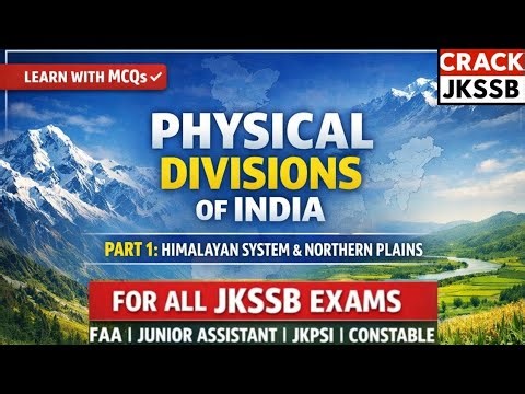 INDIAN PHYSIOGRAPHY – Most Important MCQs + Concepts PART 1