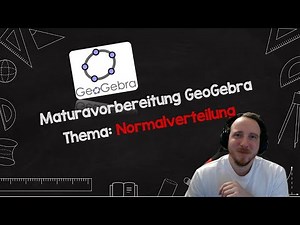 Math Matura preparation GeoGebra, normal distribution