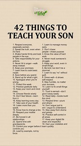 43 Things To Teach Your Son | The meaning of life