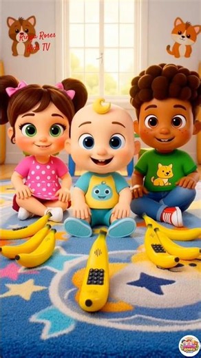 Ring Ring Banana Phone ☎️ Fun Kids Rhymes & Sing Along #kidssongs #singalong #nurseryrhymes #shorts