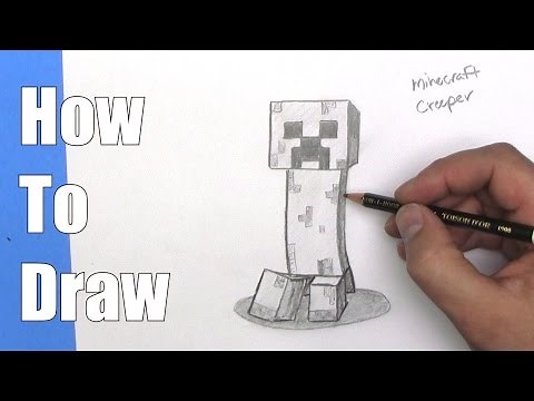 How To Draw a Minecraft Creeper - Step By Step