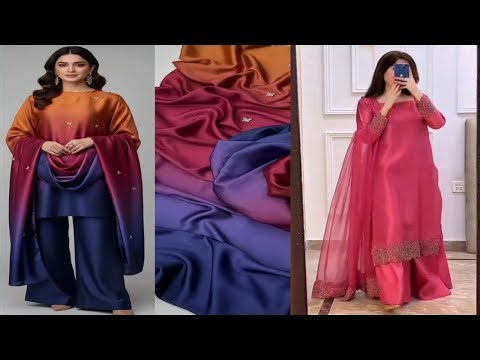 Silk & Satin Saffron Dress 2026 | Wedding & Party Wear Outfit for summer Ideas 💃✨