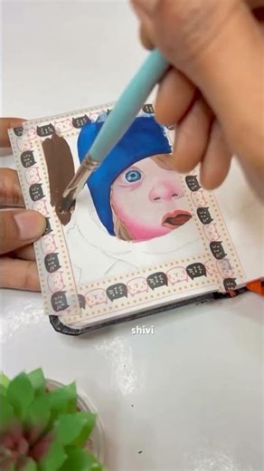 Realistic Portrait Drawing in A7 Mini Sketchbook #menorahcreatif #menorahsketchbook #sketchbook