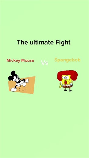 Mickey vs Spongebob