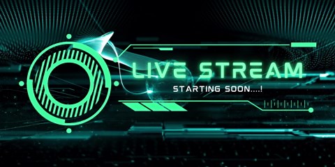 Intro, Live Stream, Streaming. Free Stock Video