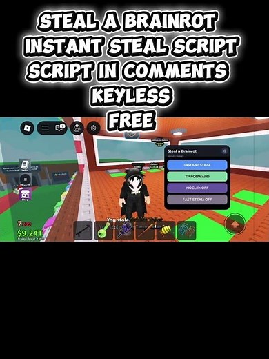 [NEW🎅🎄 ] STEAL A BRAINROT INSTANT STEAL SCRIPT | KEYLESS | FREE!