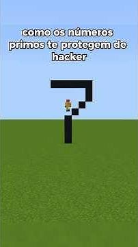 Como os números primos te protegem de hackers?#minecraft #matemática