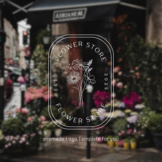 Florist Logo Branding Kit | Floral Studio Logo Design | Premade Botanical Logo Template Interior Design Branding Brand Kit Flower Shop Logo - Etsy Australia