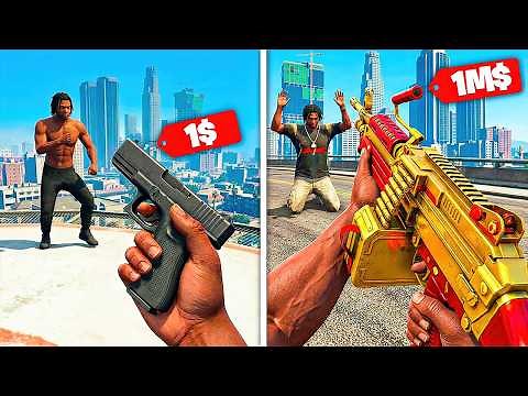 $1 to $1,000,000 GUN in GTA 5 RP..