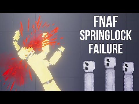 William Afton got SPRINGLOCKED FNAF - People Playground 1.22.3
