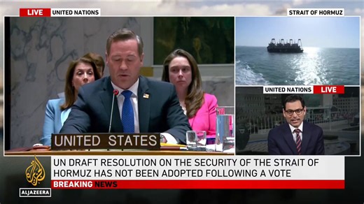 MASSIVE geopolitical shift at the UN. Al Jazeera confirms Russia and China just double-vetoed a resolution to use military force in the Strait of Hormuz. Moscow and Beijing explicitly declare Iran is the VICTIM of aggression, not the aggressor. Washington is totally isolated!