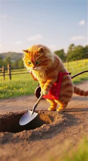 Animated Bull Shows Extreme Strength in the Gym #bull #cat #animation #animals #viral #pets #shorts