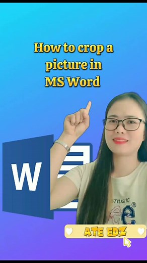 #How to crop a picture in MS Word #Microsoft Word Basic Tutorial #myfbreelsvideo #fbreels #StarsEverywhere | Editha Asis Landicho