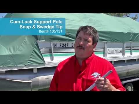 Cam-Lock Support Poles Snap & Swedge for Boat Covers