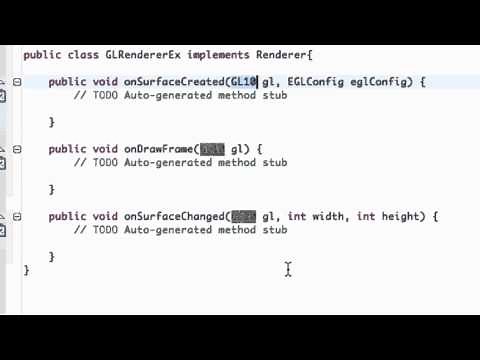 Android Application Development Tutorial - 169 - OpenGL Renderer Basics