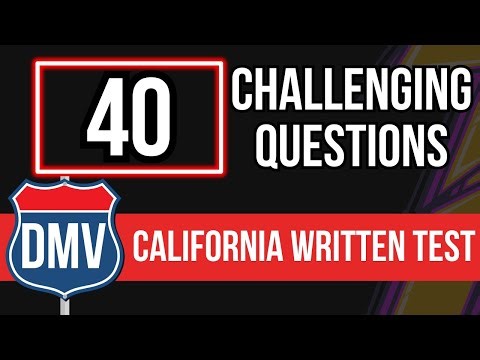 California DMV Written Test 2026 (40 Challenging Questions)