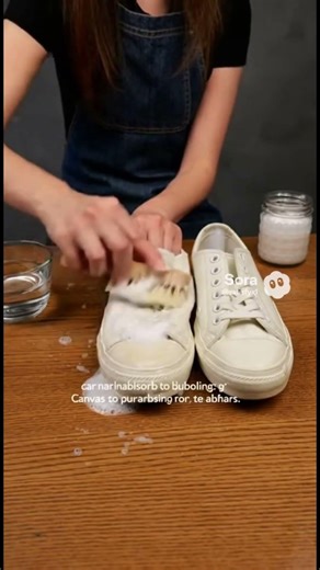 Restoring Filthy Canvas Shoes 👟 | Satisfying ASMR Clean #foryou #fyp