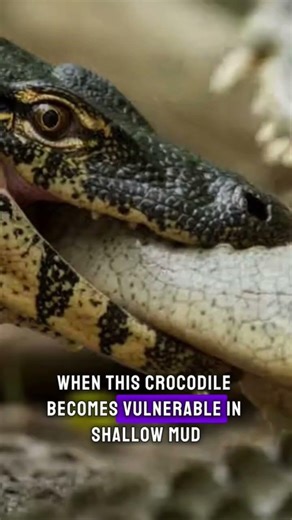 Monitor Lizard vs Crocodile – Dangerous Swamp Encounter 🦎🐊 | Rare Wildlife Moment #shorts