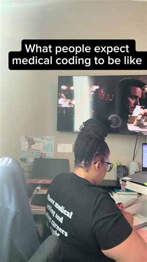 Everyone thinks medical coders sit around flipping through giant 10lb books all day. And yes… we do still use them sometimes. But in real life, most coding is done inside EHR systems with online tools that make the process faster. The books are still important though. That’s how you learn the rules. If you’ve been curious about medical coding, check the link in my bio. #medicalcoding #medicalcoder #cpc #remotework #workfromhome
