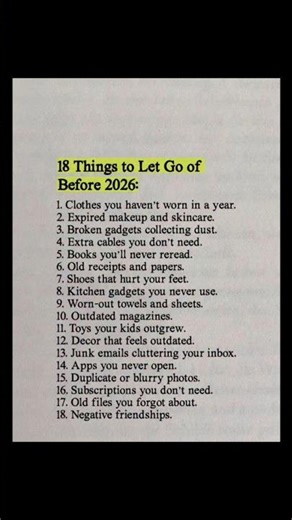 18 Things You MUST Let Go Before 2026 Declutter Your Life Today