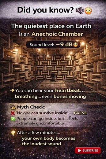 The Quietest Place on Earth Will Freak You Out 😳 #shorts