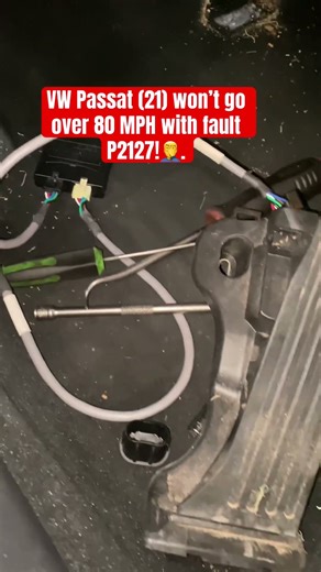 VW Passat with P2127 fixed.