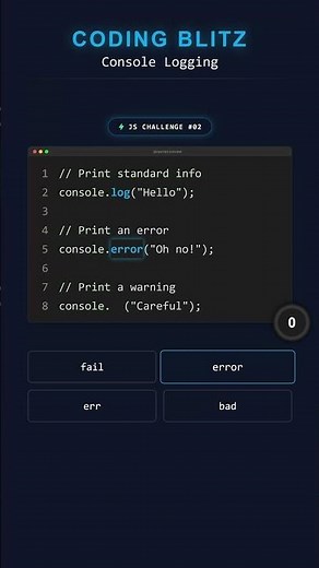 JavaScript Challenge | Console Logging 🤔