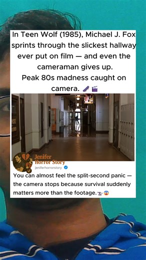 Teen Wolf (1985) did it first — and Michael J. Fox made an ordinary slide feel legendary.🐺🔥 | Jenifer Horror Story