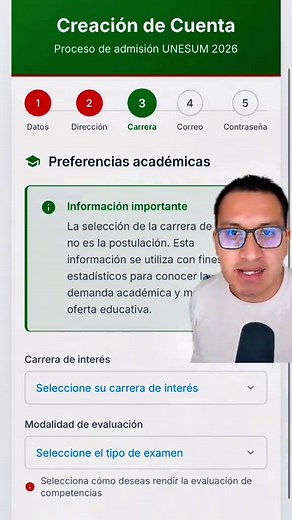 Tutorial Completo de Inscripción en UNESUM 2026