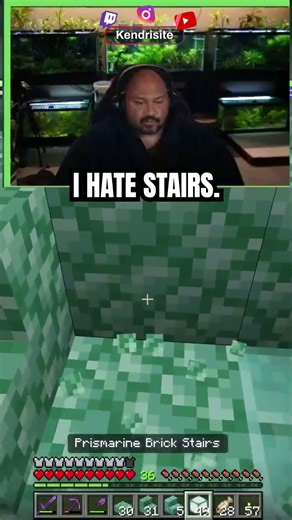 I REALLY HATE STAIRS! #minecraftmemes #clips #shorts #reels #minecraft
