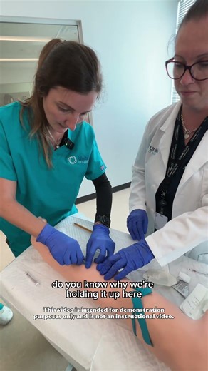 Future nurses in action! BSN Sacramento students getting hands-on experience inserting an IV line 💉