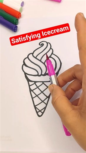 Satisfying Ice Cream Art 🍦 Easy DIY Ice Cream Craft | Relaxing & Creative\rArt