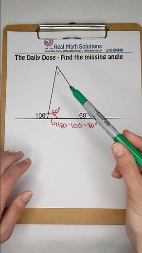 Find the Missing Angle - Daily Dose Triangle Man 2.1