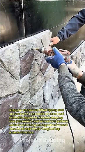 Seamless Stone Cladding With Hidden Anchoring Precision